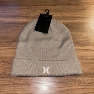 Hurley Men’s Khaki Knit Icon Cuff Casual Sports Outerwear Beanie Hat One Size